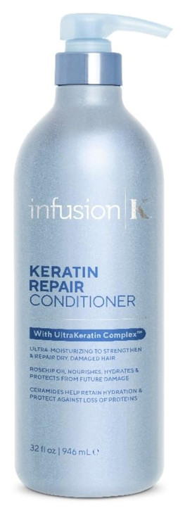 Infusion K Intense Repair Conditioner with Rosehip UltraKeratin Complex Moisturizes Strengthens Repair Dry Damaged Weak