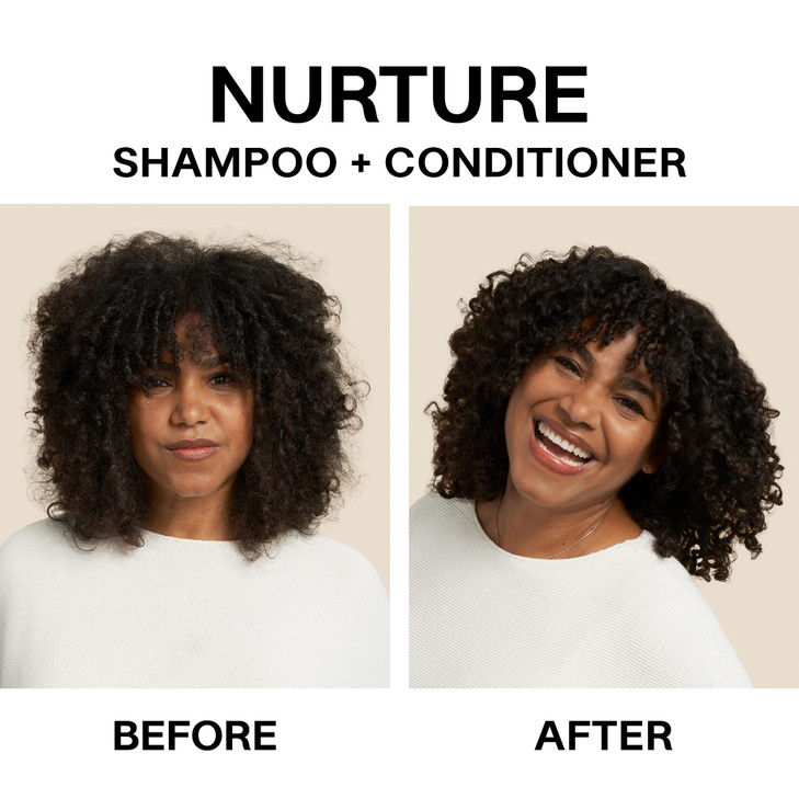 JVN Nurture Hydrating Conditioner Moisturizing Conditioner for All Hair Types Detangles Softens Hair Made with Clean Hem