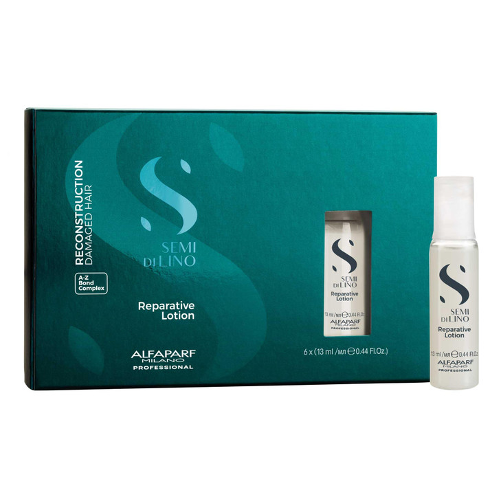 ALFAPARF MILANO Semi di Lino Reconstruction Reparative Lotion Treatment Hair Repair for Damaged Hair Adds Shine Softness