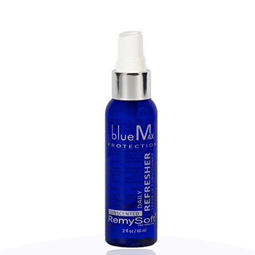 RemySoft blueMax Daily Refresher Safe for Hair Extensions Weaves and Wigs Salon Formula Leavein Conditioner UNSCENTED