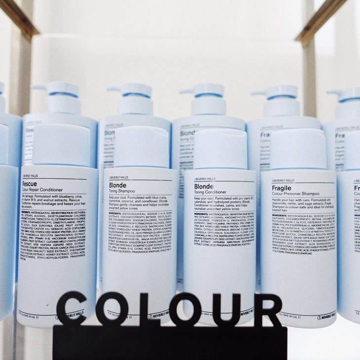 J Beverly Hills Blue Blonde Toning Conditioner with Vitamin B5 to Tone Brassy Hair 12 Oz
