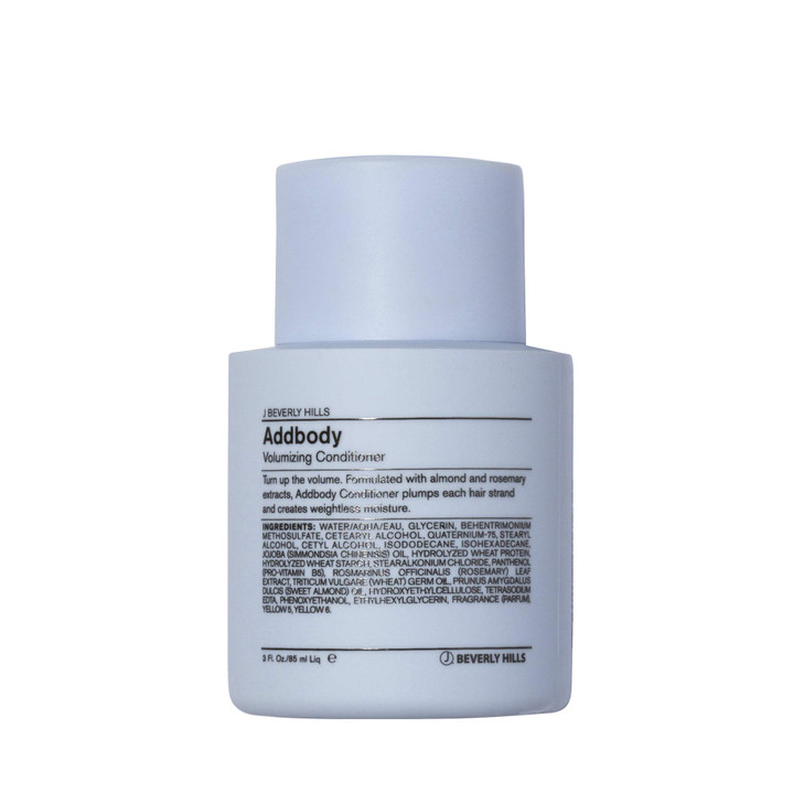 J Beverly Hills Blue Addbody Volumizing Conditioner with Rosemary Oil for Hair Growth 3 Oz