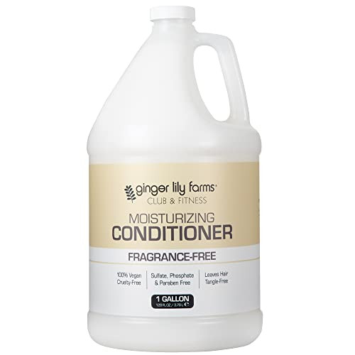 Ginger Lily Farms Club Fitness Moisturizing Conditioner for Dry Hair 100 Vegan CrueltyFree Fragrance Free 1 Gallon 128 f