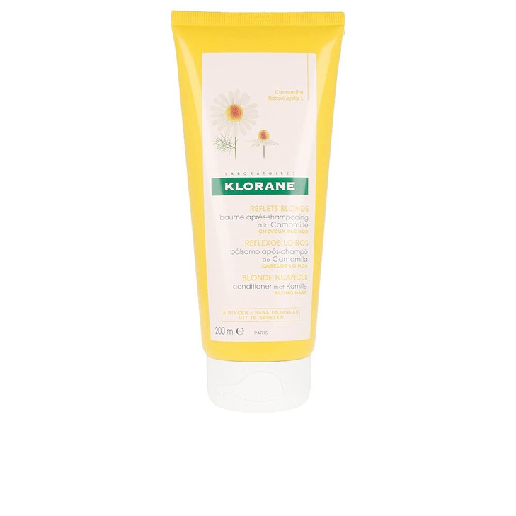 Klorane Conditioner with Chamomile for Blonde Hair Enhances highlights brightens blonde hair Paraben Hydrogen Peroxide A