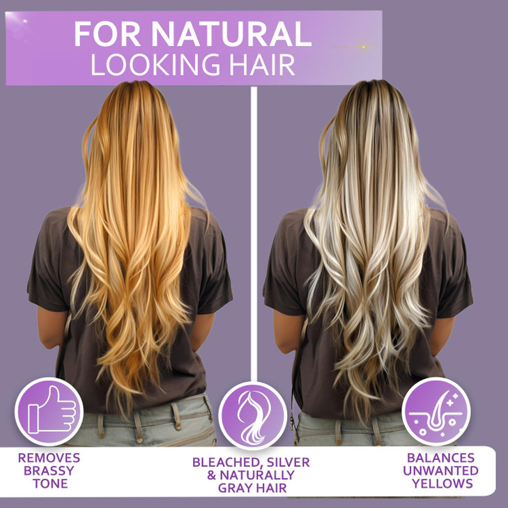 Purple Conditioner for Blonde Hair Sulfate and Paraben Free Toner No More Orange and Yellow Brassy Tones More Balance fo