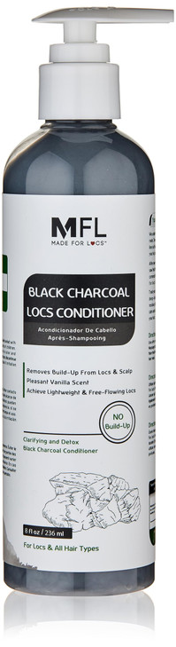 Made For Locs Black Charcoal Conditioner DreadlocksLocs Detox Charcoal Conditioner 8 oz