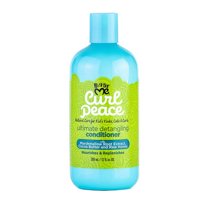 Just For Me Curl Peace Ultimate Detangling Conditioner Nourishes Replenishes Contains Marshmallow Root Extract Cocoa But