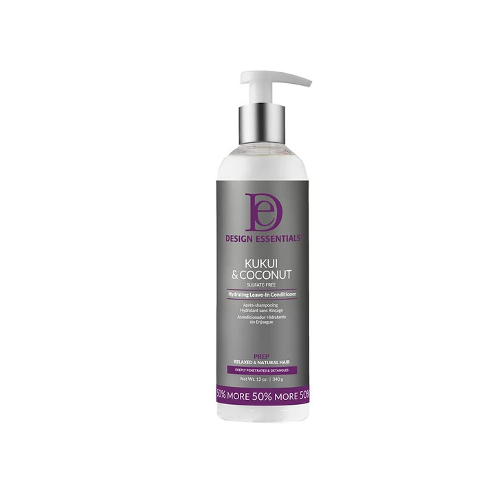 Design Essentials Kukui And Coconut Hydrating LeaveIn Conditioner Sulfate Free 340 g 12 oz