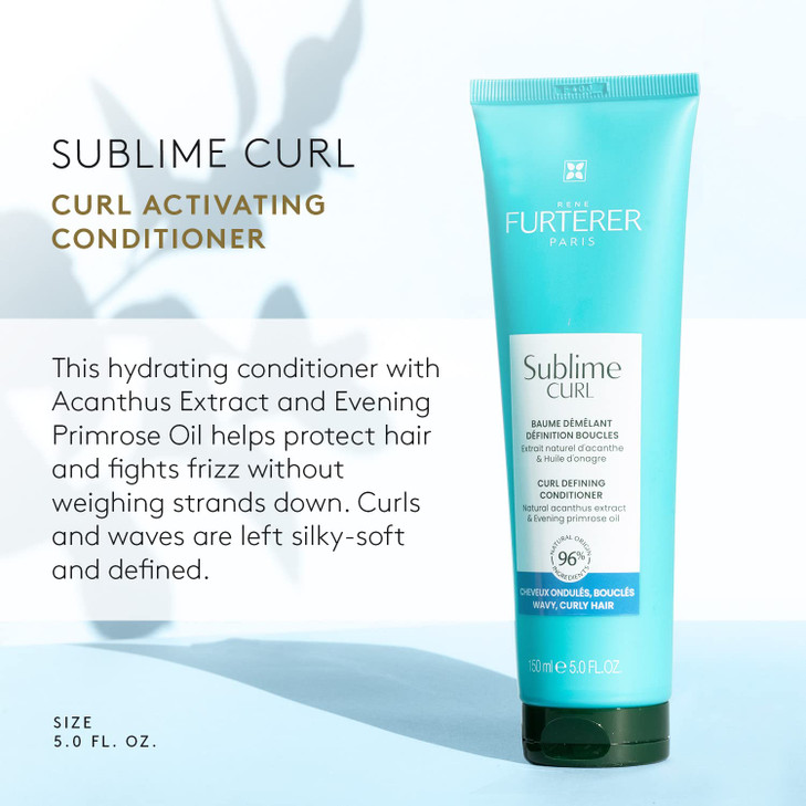 Rene Furterer SUBLIME CURL Curl Activating Conditioner Curly Wavy Hair Frizz Control 5 oz