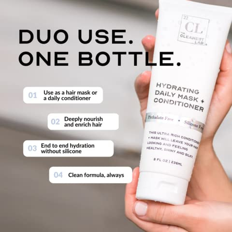 The Cleanest Lab Hair Mask Conditioner Dry Hair Colored Damaged Bleach Hair Repair Treatment CurlyStraight Thin Fine Hai