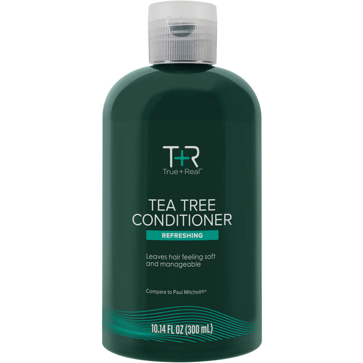 TrueReal Tea Tree Conditioner Moisturizing Formula Hydrates Soothes Scalp Refreshing Mint Scent For All Hair Types 1014