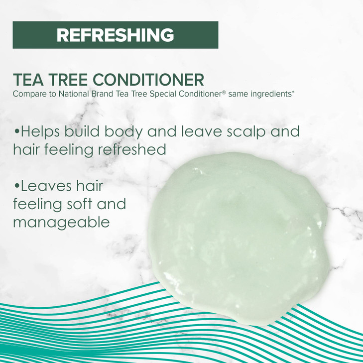 TrueReal Tea Tree Conditioner Moisturizing Formula Hydrates Soothes Scalp Refreshing Mint Scent For All Hair Types 1014