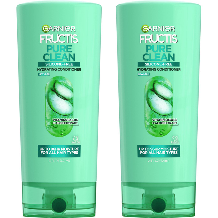 Garnier Fructis Pure Clean Hydrating Conditioner 21 Fl Oz 2 Count Packaging May Vary
