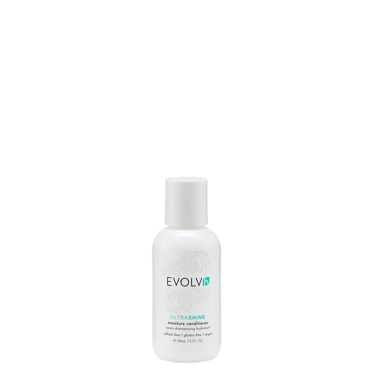EVOLVh Natural UltraShine Moisture Conditioner Vegan NonToxic Clean Hair Care 2 fl oz 60 mL