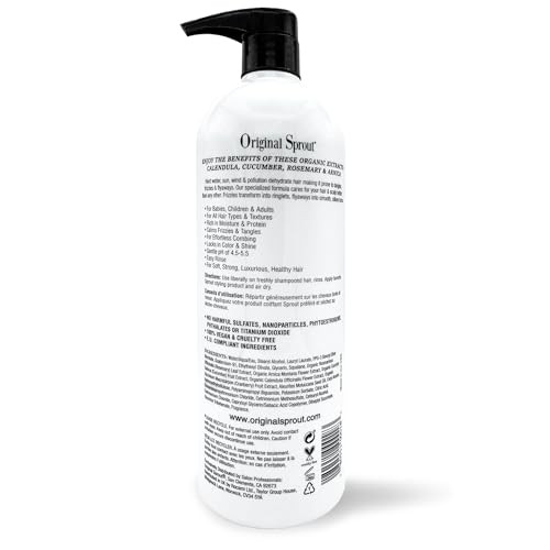 Original Sprout Deep Conditioner for All Hair Types Vegan Conditioner 32 oz Bottle