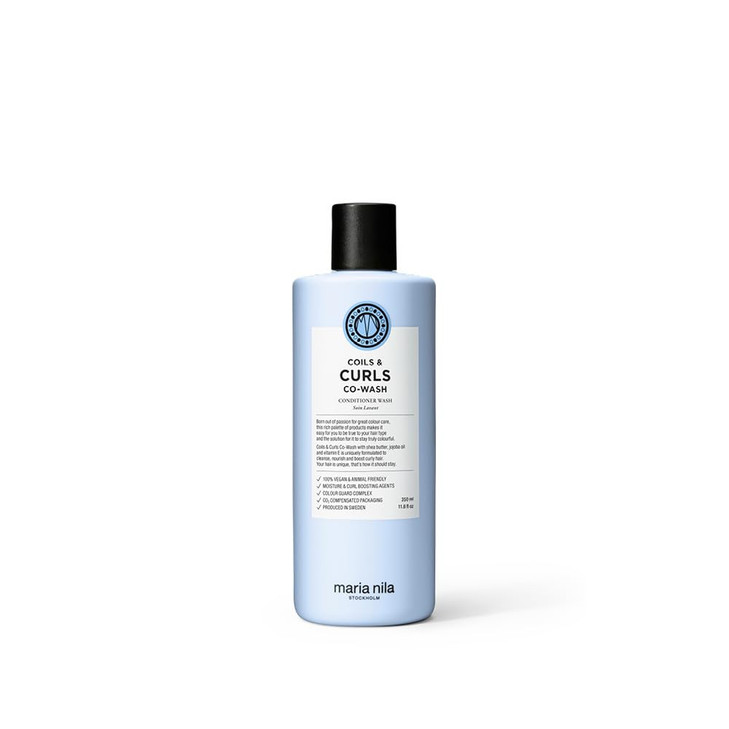 Maria Nila Coils Curls CoWash 118 Fl Oz For Curly Wavy Hair Jojoba oil to Stay Hydrated while Washing Shea butter for Cu