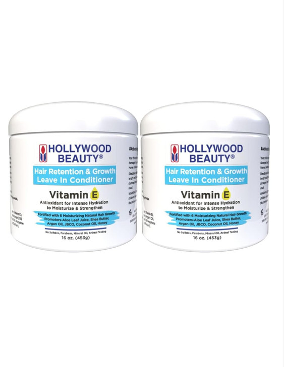 Hair Retention And Growth LeaveIn Conditioner With Vitamin E 16 Oz Pack Of 2