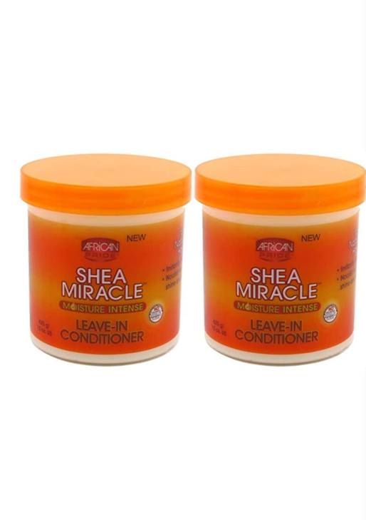 African Pride Shea Butter Miracle LeaveIn Cond15 Ounce 443ml 2 Pack