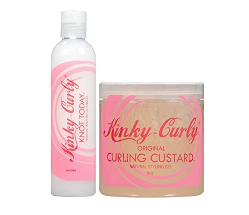 Kinky Curly Knot Today Leave In ConditionerDetangler 8 oz Curl Custard Gel 8 oz