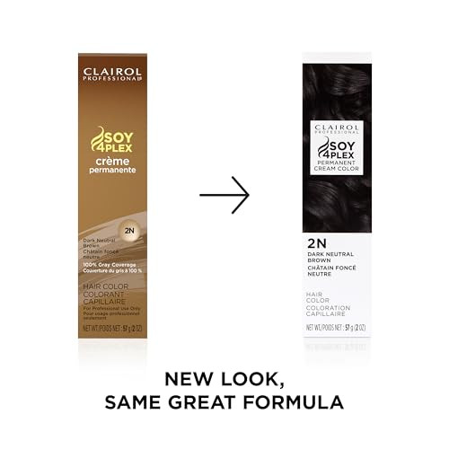 Clairol Professional Crme Permanente 2n Dark Neutral Brown 2 oz Packaging May Vary