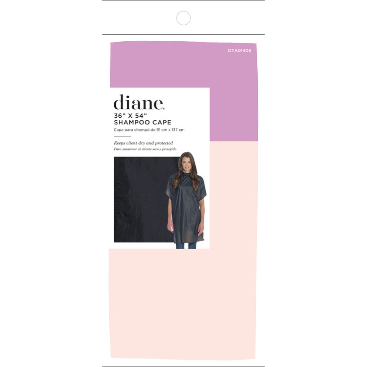 Diane Shampoo Cape 36X54 Black