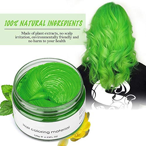 Jakuva Hair Coloring Dye Wax Styling Cream Mud Natural Hairstyle Cream Wash out easily Temporary Hair Dye Wax for Party