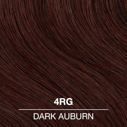 COLORCHARM Permanent Liquid Hair Color for Gray Coverage 4RG Dark Auburn 14 Fl Oz