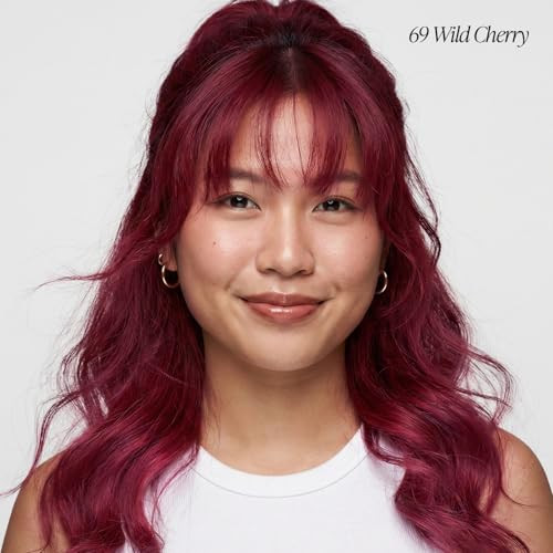 Adore Semi Permanent Hair Color 069 Wild Cherry Vegan CrueltyFree Red Hair Dye No Ammonia No Peroxide No Alcohol 4 Fl Oz