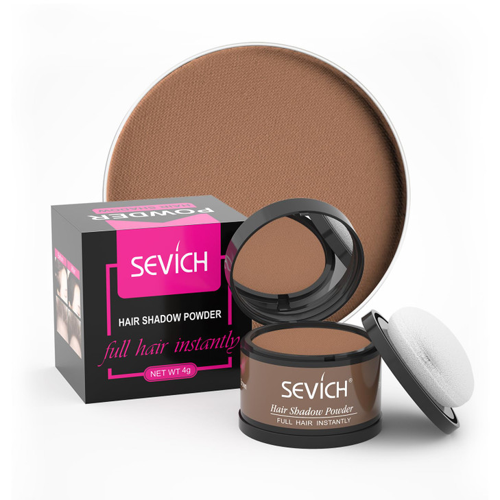 Instantly Hairline Shadow SEVICH Powder for Grey Hair Root Touch Up Thinning Hairline EyebrowsBeard Line Windproof Sweat