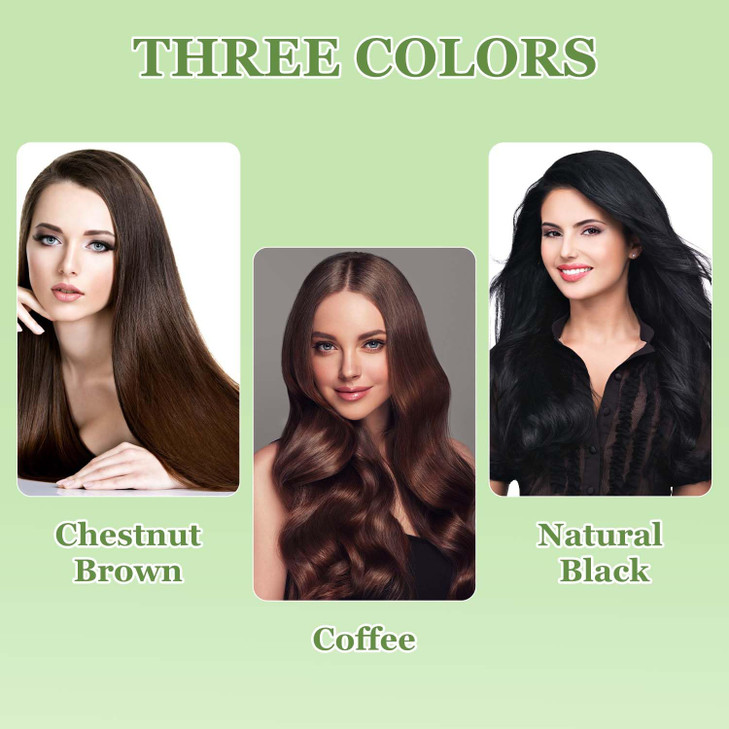 Bubble Plant New Botanical Hair Dye Shampoo Natural PlantBased Bubble Coloring Treatment Coffee Color 20ml x 10 Packs