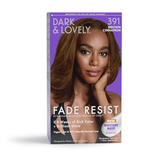 SoftSheenCarson Dark and Lovely Fade Resist Rich Conditioning Color Brown Cinnamon 391