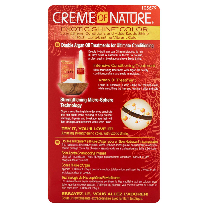 Creme of Nature Exotic Shine Color Intense Black 10 Fluid Ounce