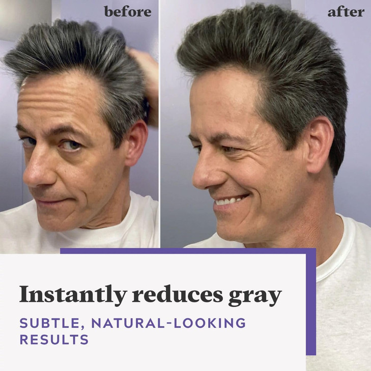 Just For Men Touch of Gray Mens Hair Color Kit with Comb Applicator for Easy Application Great for a Salt and Pepper Loo