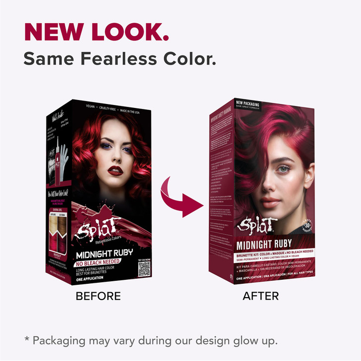 Splat Vegan and CrueltyFree SemiPermanent Hair Color Dye 6 Fl Oz MIDNIGHT RUBY