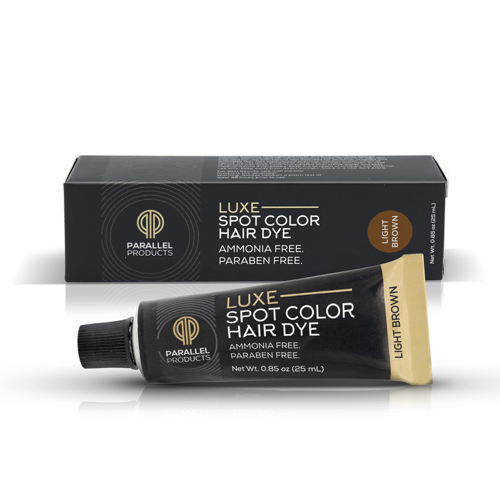 Parallel Products Luxe Color Black Cream Hair Dye 25mL Tint for Professional Spot Coloring Covers Grey Hair Root TouchUp