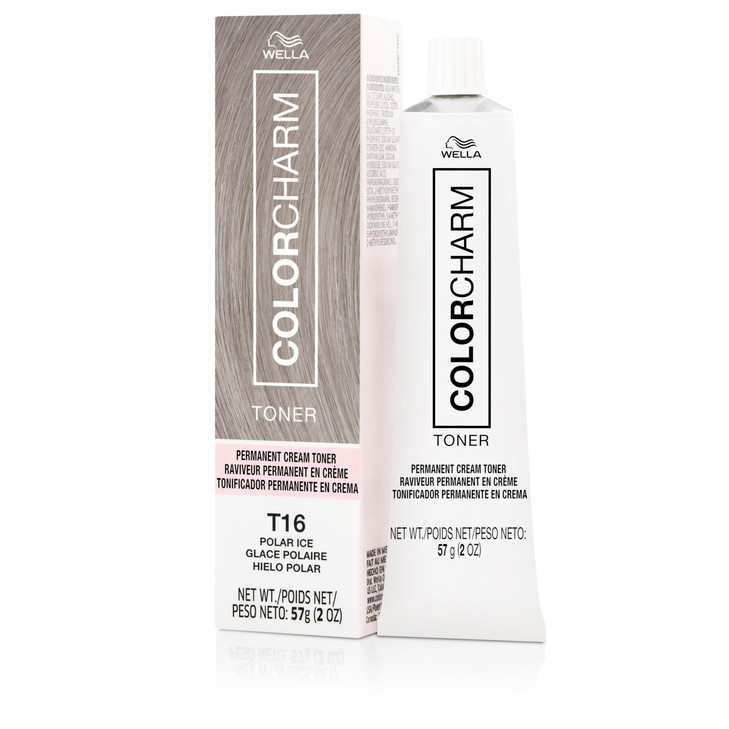COLORCHARM Permanent Cream Toner Neutralize Brass Free of AnimalDerived Ingredients Parabens Gluten Free T16 Polar Ice 2