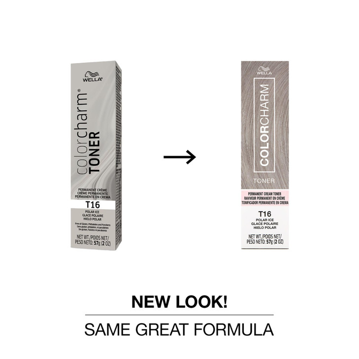 COLORCHARM Permanent Cream Toner Neutralize Brass Free of AnimalDerived Ingredients Parabens Gluten Free T16 Polar Ice 2