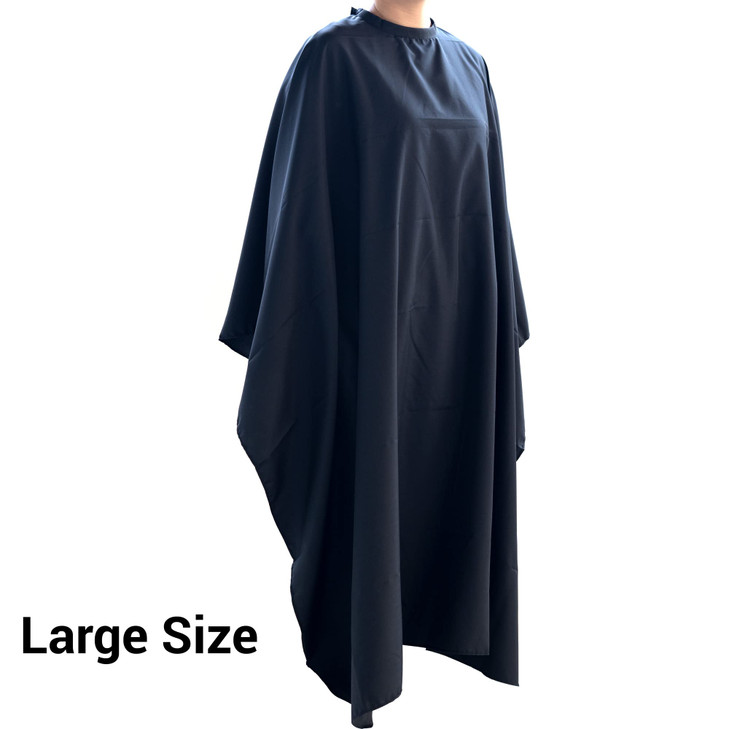 Large Size 63 x 55 Barber Cape Professional Salon Cape Hairdresser Hair Cutting Cover Cape with Adjustable Snap Closure