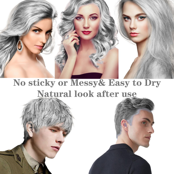 HAIOLORPRO White Hair Color Wax Temporary Washable Hair Color Dye for Kids Hair Makeup Paint Wax for Parties or Cosplay
