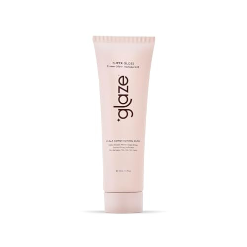 Glaze Supergloss Sheer Glow Clear Hair Gloss Mini Smooths Lightweight Adds Mirror Shine Improves the look of Damaged Hai