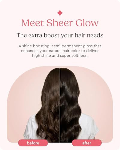 Glaze Supergloss Sheer Glow Clear Hair Gloss Mini Smooths Lightweight Adds Mirror Shine Improves the look of Damaged Hai