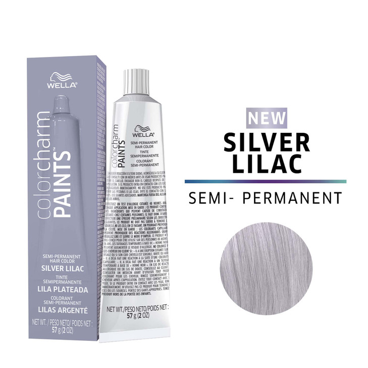 COLORCHARM Paints SemiPermanent Hair Dye for Temporary Hair Color Intermixable Shades Silver Lilac 2 Fl Oz