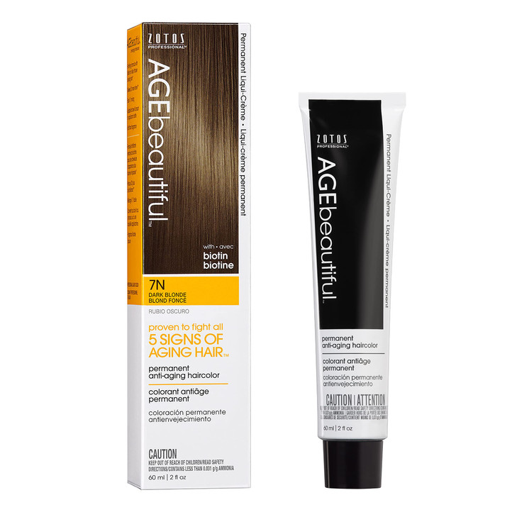 AGE beautiful Permanent Hair Color Dye Liqui Creme 100 Gray Coverage AntiAging Haircolor Biotin for Thicker Fuller Hair