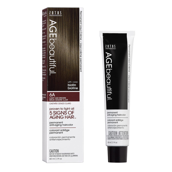 AGE beautiful Permanent Hair Color Dye Liqui Creme 100 Gray Coverage AntiAging Haircolor Biotin for Thicker Fuller Hair