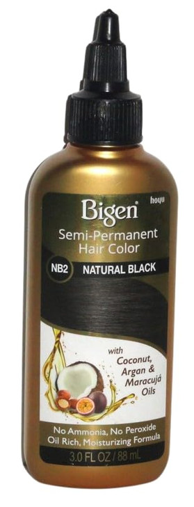 Bigen SemiPermanent Haircolor Nb2 Natural Black 3 Ounce 88ml 2 Pack