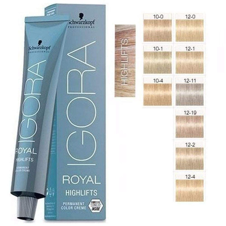 Schwarzkopf Igora Royal Permanent Hair Color Highlifts 1219 Special Blonde Cendre Violet