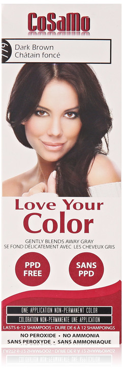 Love Your Color Cosamo Non Permanent Hair Color Dark Brown