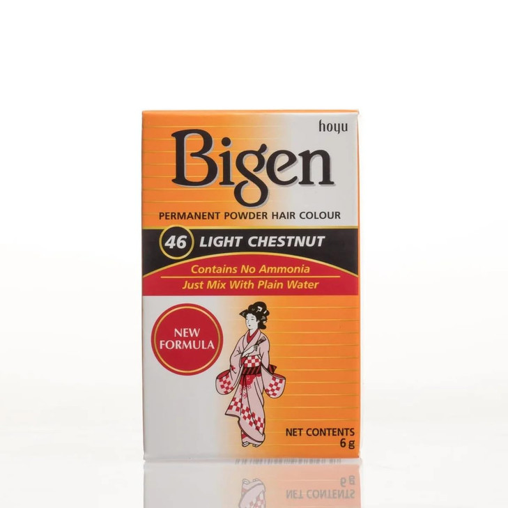 Bigen Powder Hair Color 46 Light Chestnut 021oz 2 Pack