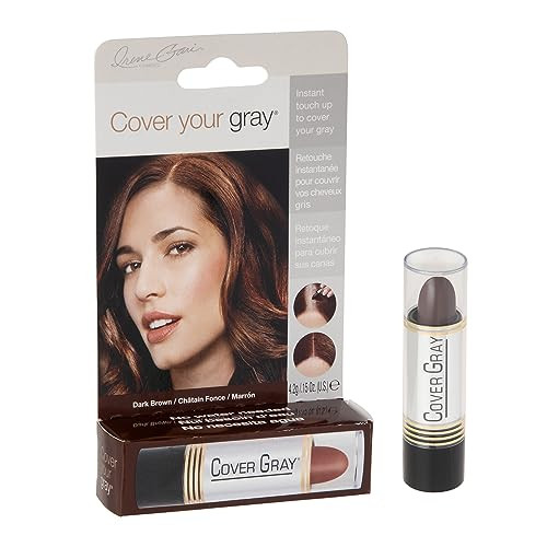 Cover Your Gray for Women Touch Up Stick Dark Brown 015 oz Pack of 3