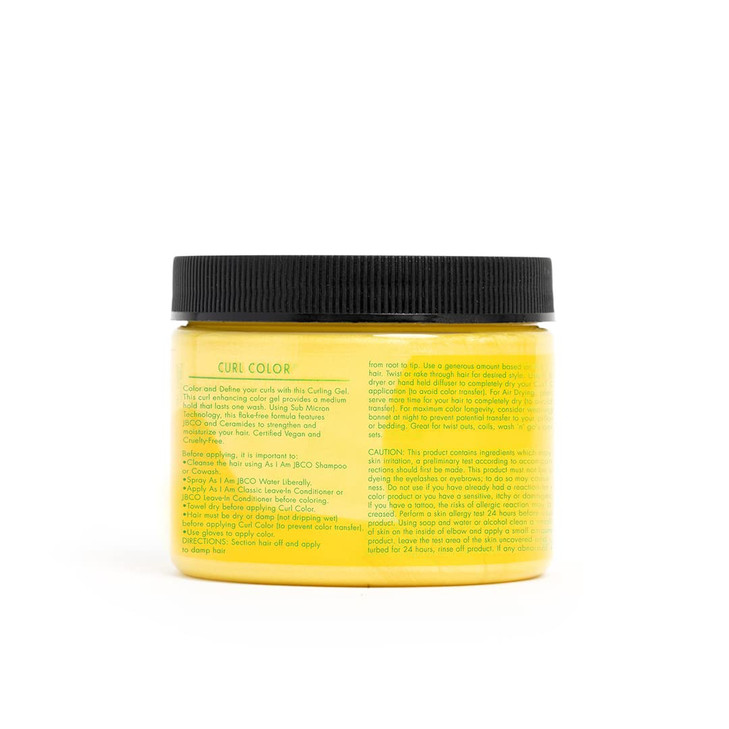 As I Am Curl Color Lemon Yellow 6 oz Temporary Color Curling Gel